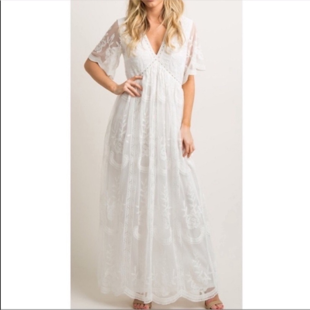Pink Blush Maternity Dress